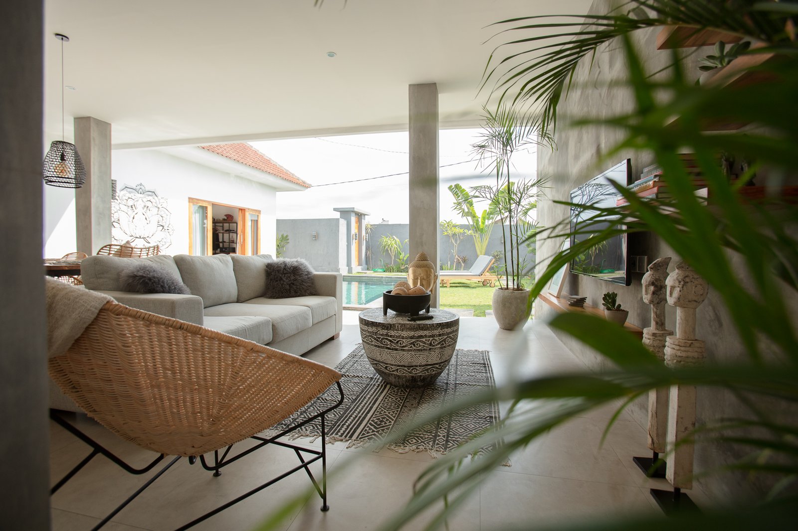 Living room view of the Villa ABSOLUTE, Canggu, Bali